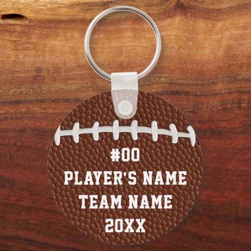 Cheap Personalized Football Gifts for Players BULK Keychain Zazzle