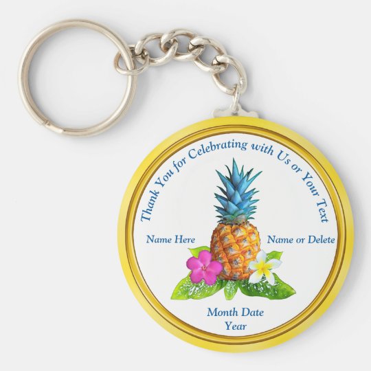 Cheap Personalized Hawaiian Party Favors Keychain