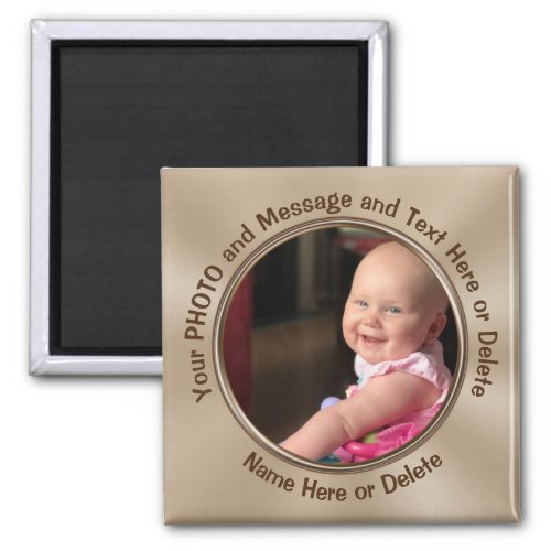 Cheap Personalized Photo Magnets Square or Round Magnet