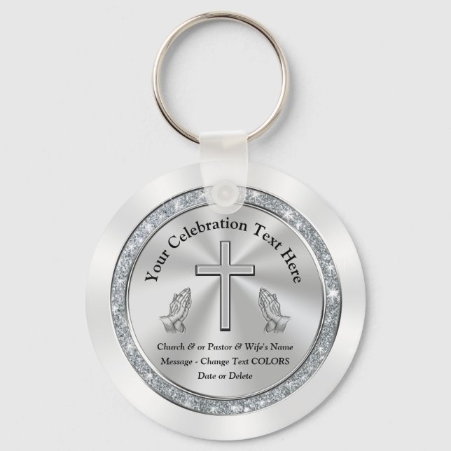Cheap Personalized Religious Party Favors, Lovely Keychain (Front)