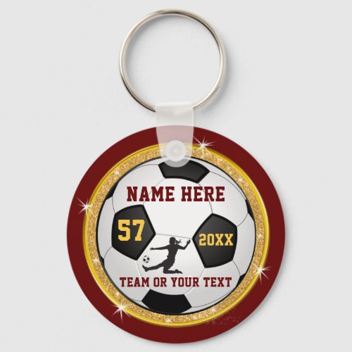 Cheap Personalized Soccer Team Gifts for Girls Keychain