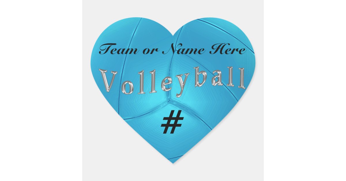 CHEAP Personalized Team Volleyball Stickers Zazzle