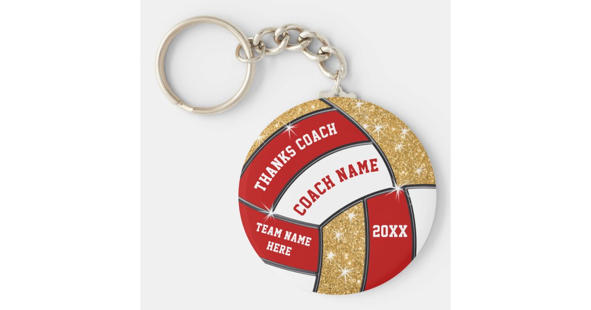 Cheap Personalized Volleyball Coach Gifts Keychain