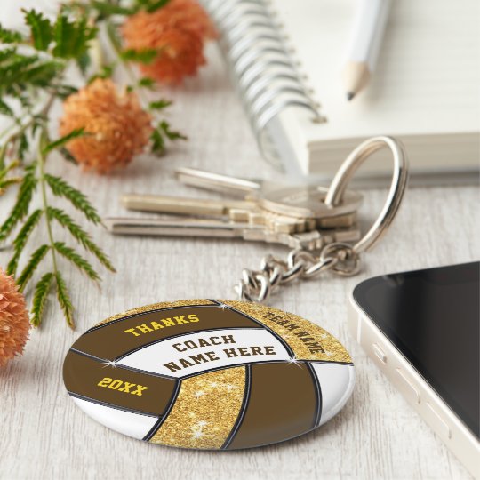Cheap Personalized Volleyball Gifts for Coaches Keychain