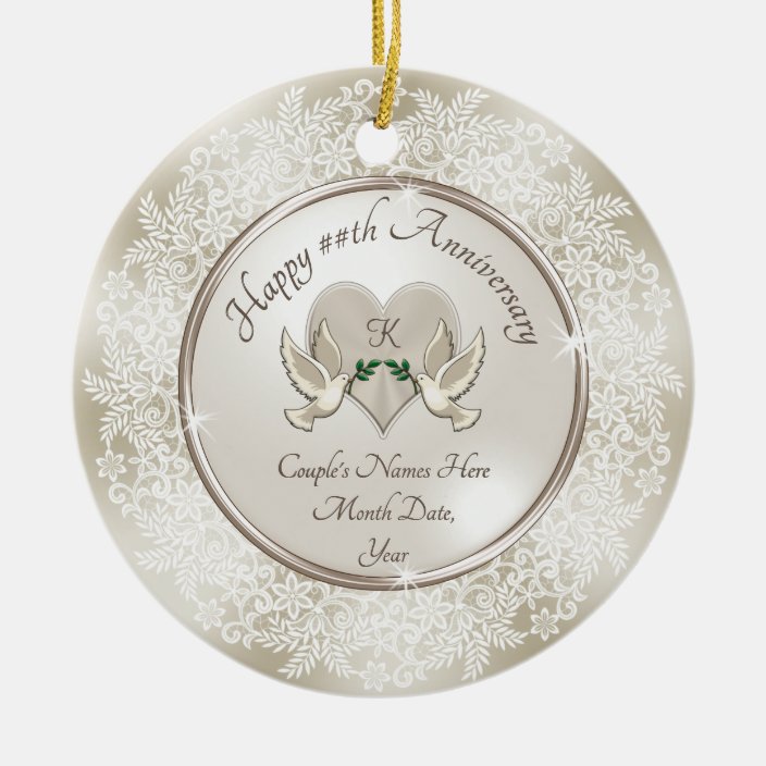 Cheap Personalized Wedding Anniversary Ornaments