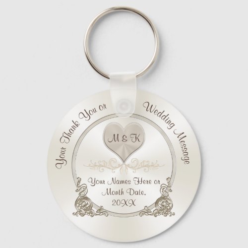 Cheap Personalized Wedding Favors Bulk Discounts Keychain