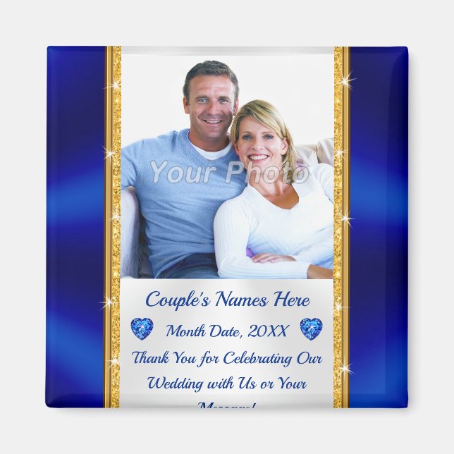 Cheap Personalized Wedding Favors with Your PHOTO Magnet (Front)