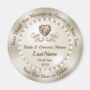 Cheap Personalized, Wedding Thank You Magnets, Magnet