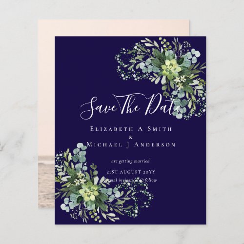 CHEAP Photo Save Dates Eucalyptus Leaves Greenery