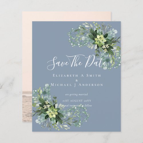 CHEAP Photo Save Dates Eucalyptus Leaves Greenery