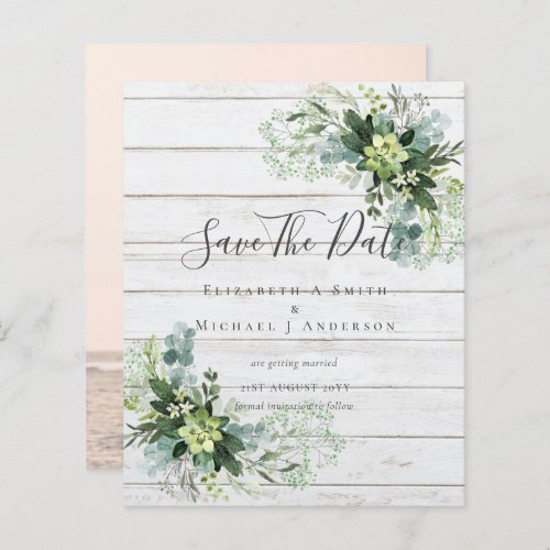 CHEAP Photo Save Dates Eucalyptus Leaves Greenery