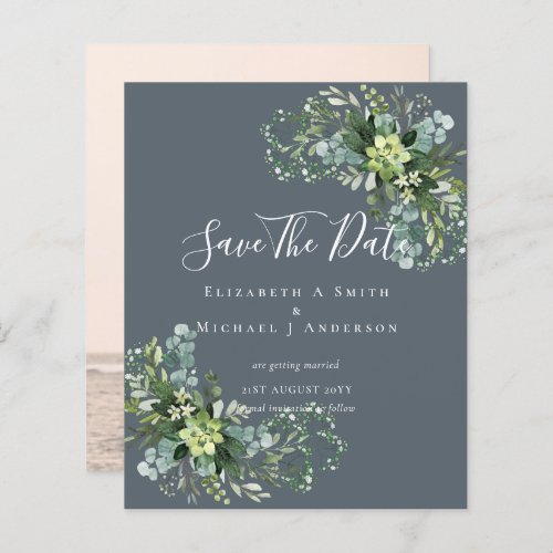 CHEAP Photo Save Dates Eucalyptus Leaves Greenery