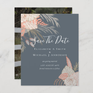 CHEAP Photo Save Dates PAMPAS GRASS Terracotta