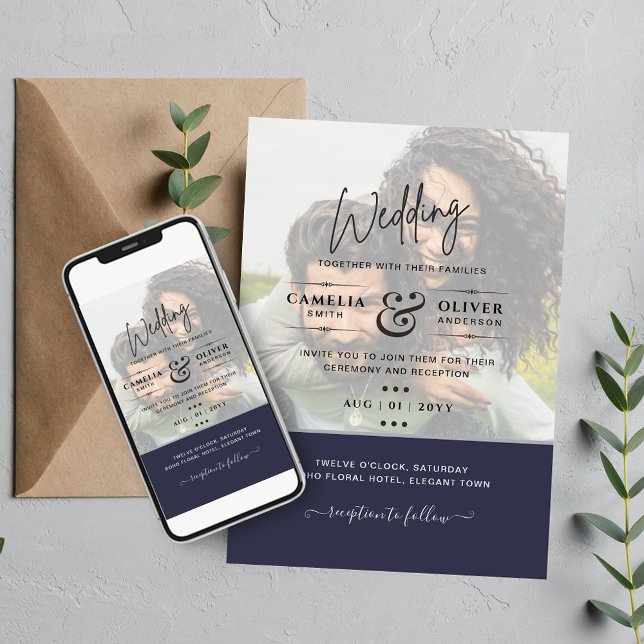 Cheap Photo Wedding Invitation All Colors BUDGET Flyer (Creator Uploaded)