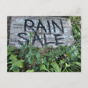Cheap Rain Water Postcard
