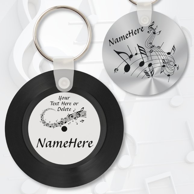Cheap, Record Keychain. Music Themed Party Favors Keychain (Cheap, Musical Notes Party Favors. Music birthday party favors. Music graduation goodies. Record.)