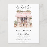 Cheap She Said Oui Paris Theme Cafe Bridal Shower