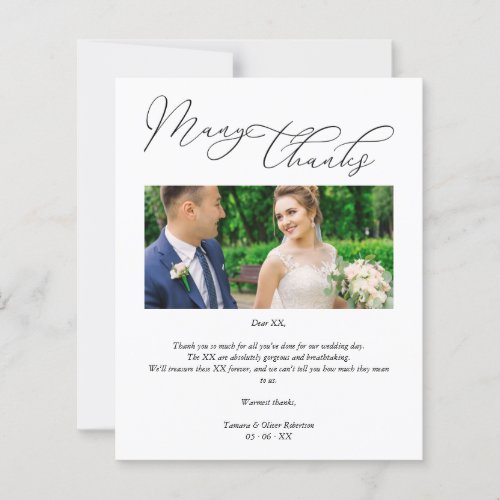 Cheap Simple Thank You Wedding Suppliers Photo