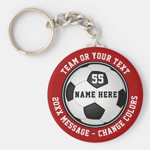 Cheap Soccer Party Favors Personalized Soccer Keychain