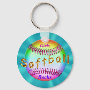 Cheap Softball Gifts for Girls, Softball Gift Bag Keychain
