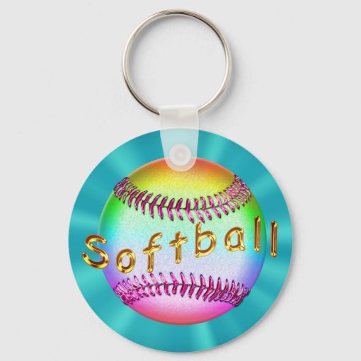 Cheap Softball Gifts for Girls, Softball Gift Bag Keychain Zazzle