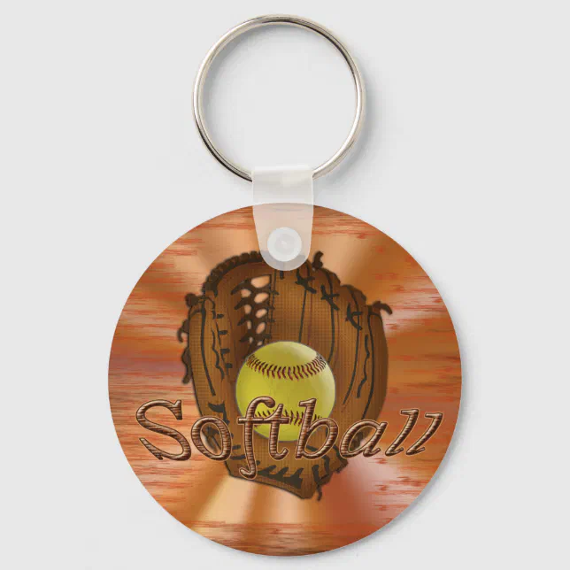 Cheap Softball Team Gift Ideas SOFTBALL KEYCHAINS Zazzle
