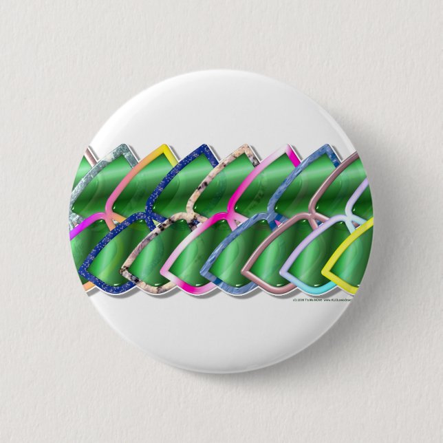 Cheap Sunglasses Pinback Button (Front)