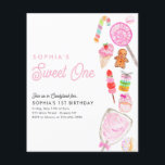 Cheap SWEET ONE Candy Kids Candyland 1st Birthday Flyer<br><div class="desc">Cute SWEET ONE Candy Kids Candyland 1st Birthday Invitation</div>