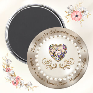 Cheap Thank You Gifts for Wedding Guests, Wedding Magnet