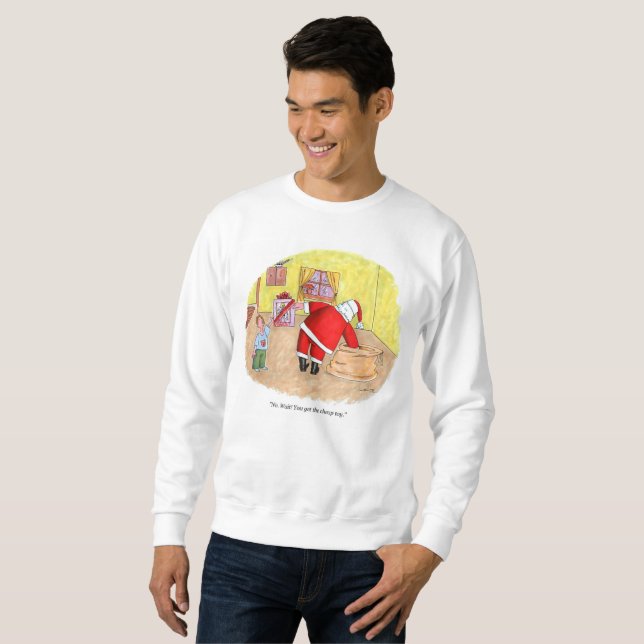 Cheap Toy men white sweatshirt (Front Full)