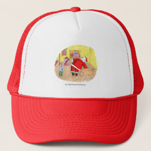 Cheap Toy red and white foam trucker hat