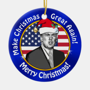 Cheap Trump Make Christmas Great Again Ornament