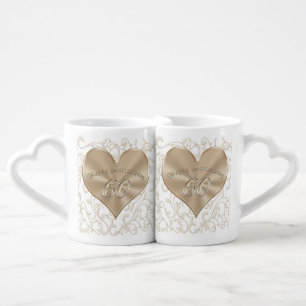 Cheap, Unique Sixtieth Wedding Anniversary Gifts Coffee Mug Set