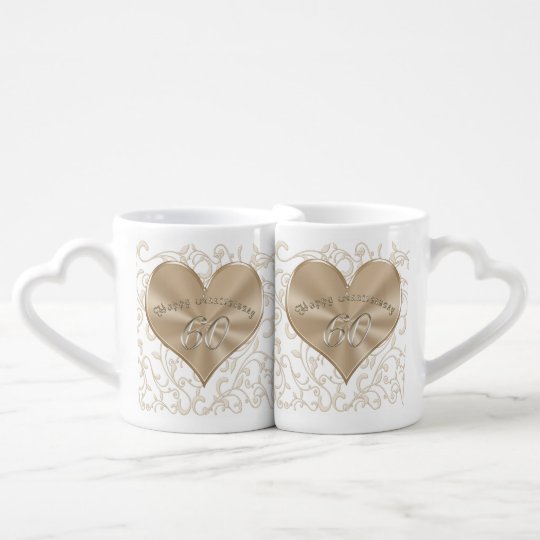 Cheap Unique Sixtieth Wedding Anniversary Gifts Coffee Mug Set