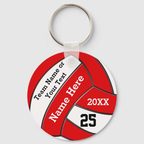 Cheap Volleyball Keychains in Your Colors and Text