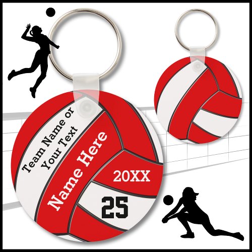 Cheap Volleyball Keychains in Your Colors and Text
