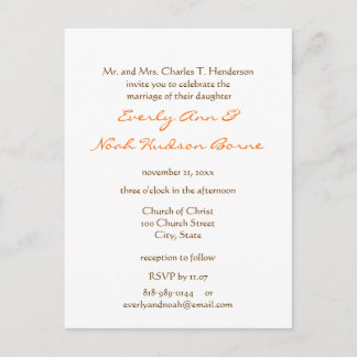 Cheap Wedding Invitation Postcards