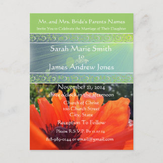 Cheap Wedding Invitation Postcards