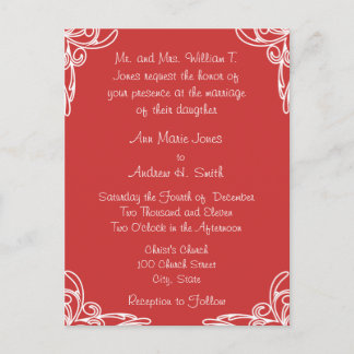 Cheap Wedding Invitation Postcards