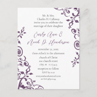 Cheap Wedding Invitation Postcards