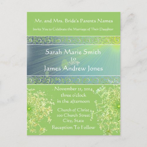 Cheap Wedding Invitation Postcards