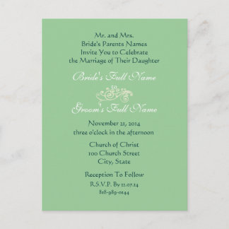 Cheap Wedding Invitation Postcards