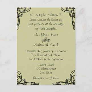 Cheap Wedding Invitation Postcards