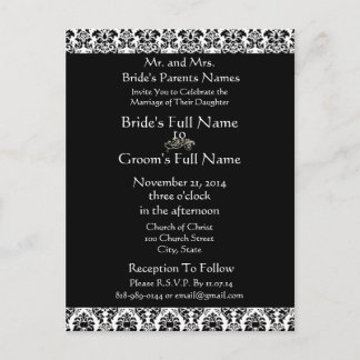Cheap Wedding Invitation Postcards