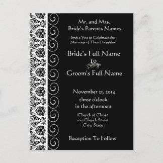 Cheap Wedding Invitation Postcards