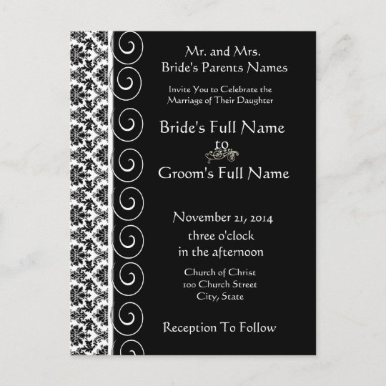 Cheap Wedding Invitation Postcards Zazzle Com