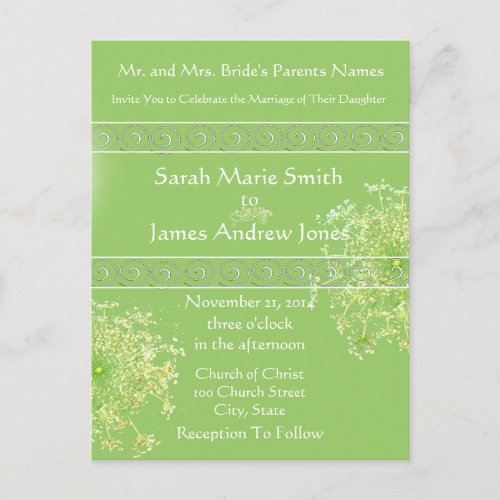 Cheap Wedding Invitation Postcards