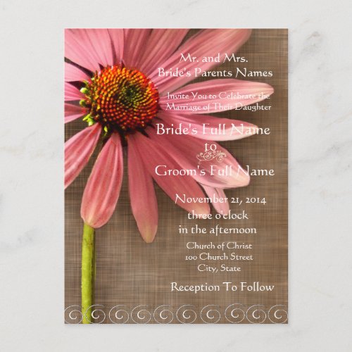 Cheap Wedding Invitation Postcards