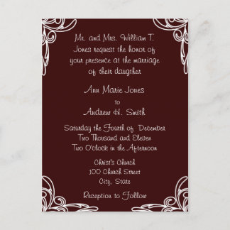 Cheap Wedding Invitation Postcards