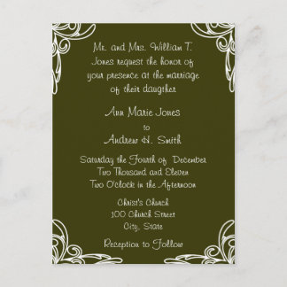 Cheap Wedding Invitation Postcards